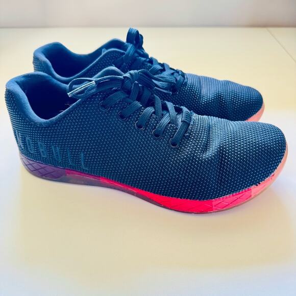 NOBULL Black Red Texture Gradient Unisex Lace Up Athletic Gym Shoe Sneakers 10.5 - Picture 10 of 11